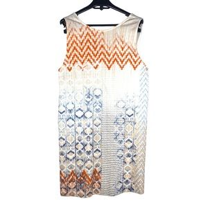 Zara Printed White  Dress Size 28